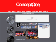 Tablet Screenshot of conceptonewheels.com